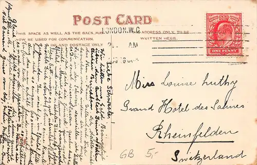 London Hotels Cecil and Savoy gl1906 164.529