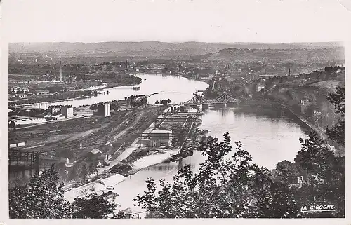 Lyon (Rhône) Le confluent du Rhône et de la Saône ngl E3247
