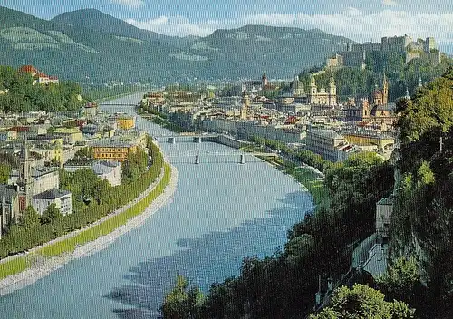 Salzburg, Altstadt und Salzach ngl E1453