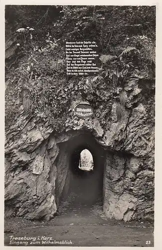 Treseburg im Harz, Eingang zum Wilhelmsblick ngl E4739