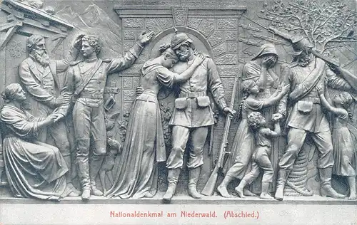 Rüdesheim Nationaldenkmal am Niederwald Abschied ngl 163.781