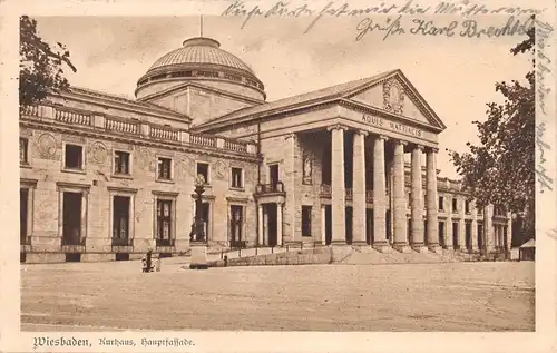 Wiesbaden Kurhaus Hauptfassade gl1915 162.029