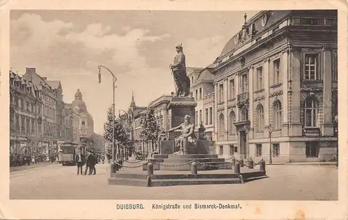 Duisburg Königstraße Bismarckdenkmal gl1926 164.567