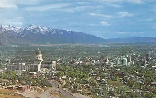 Salt Lake City Panorama Aerial View ngl 164.052