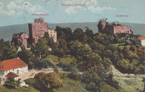 Château de Ottrott, Rathsamhausen, Lützelburg glum 1910? E2618