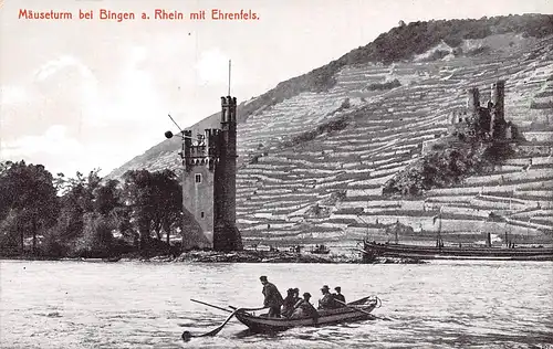 Bingen am Rhein Mäuseturm und Ehrenfels ngl 163.831