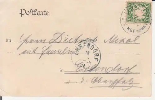 Ermershausen - Total, Gasthof mit Kirche, Kaufhaus, Apotheke gl1904 228.442