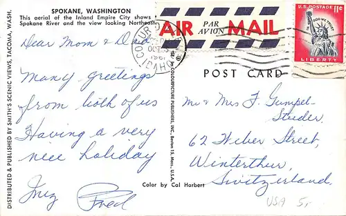 Spokane WA Aerial View gl1961 164.086