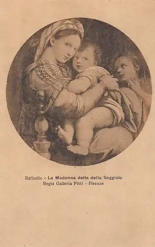 RAFFAELO La Madonna detta della Seggiola ngl E1646