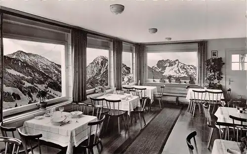 Fischen - Maderhalm Terrassenausblick auf Entschenkopf Rubihorn Kratzer gl1964 162.755