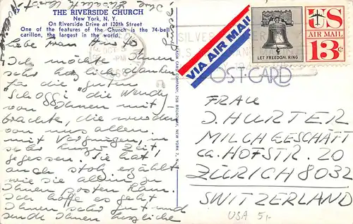 USA New York The Riverside Church gl1968 163.956