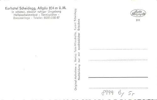 Scheidegg im Allgäu Kurhotel Scheidegg ngl 162.760