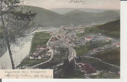 Kümmelbacher Hof und Neckargemünd Panorama gl1905 226.017