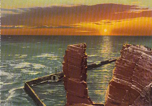 Helgoland, Abendstimmung an der Langen Anna ngl E1737