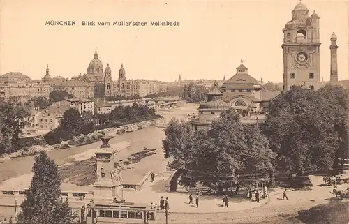 München Blick vom Müller'schen Volksbade ngl 163.917