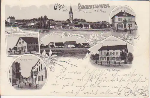 Reichertshofen LITHO Panorama und Teilansichten gl1900 227.871