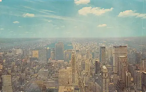 New York City View north from the Empire State Bldg gl1965 164.118