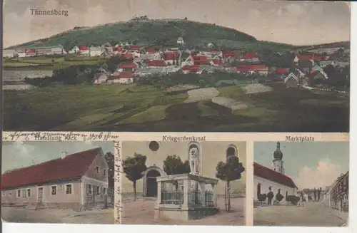 Tännesberg - Panorama, Handlung, Kriegerdenkmal, Marktplatz gl1927 227.930