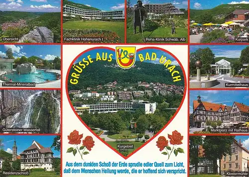 Bad Urach, Mehrbildkarte ngl E2880