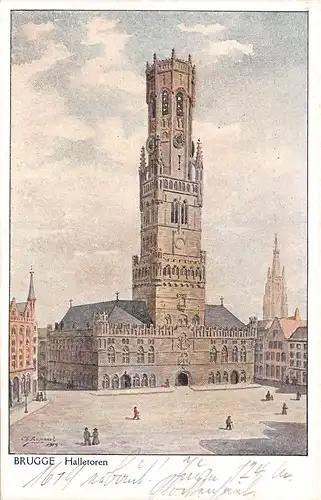 Brügge / Bruges - Halletoren ngl 163.128