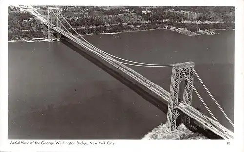 New York City NY Aerial View of the George Washington Bridge ngl 164.023