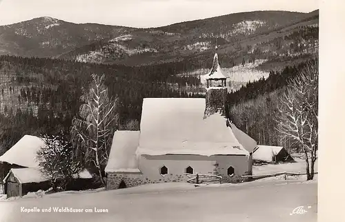 Bayer.Wald, Waldhäuser Kapelle mit Blick zum Rachel ngl E2684