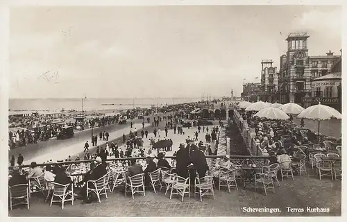 Scheveningen, Terras Kurhaus gl1930 E1949