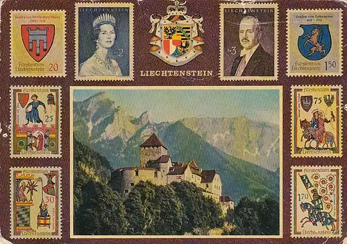 Liechtenstein Schloß Vaduz ngl E1979