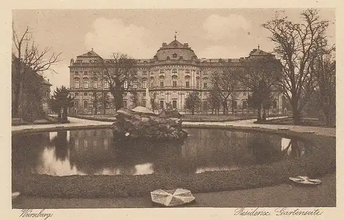 Würzburg, Residenz Gartenseite ngl E1790