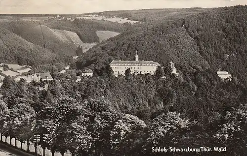 Schloss Schwarzburg im Thür.Wald gl1960 E2679