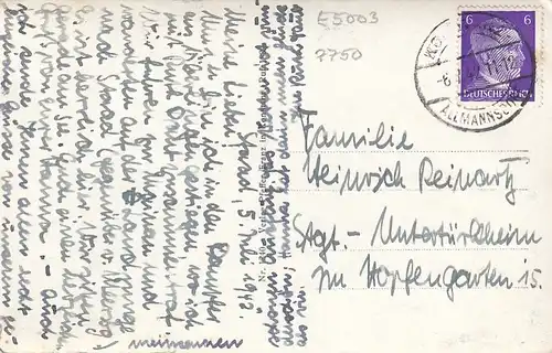 Insel Mainau im Bodensee, Schloß mit Schloßkirche gl1942 E5003