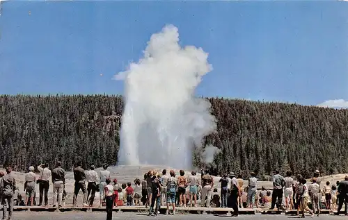 Yellowstone Nationalpark WY Old Faithful Geyser gl1968 164.148