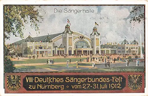 Nürnberg - VIII. Deutsches Sängerbundesfest 1912 gl1912 166.481