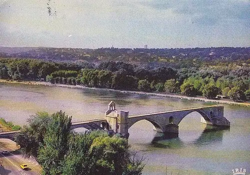 Avignon (Vaucluse), Le Pont Saint-Bénézet e la Chapelle St.Nicolas gl1987 E2072