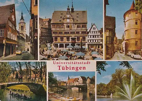 Tübingen, Mehrbildkarte ngl E1925