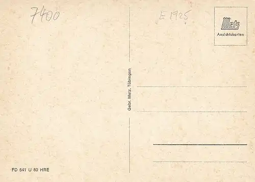 Tübingen, Mehrbildkarte ngl E1925