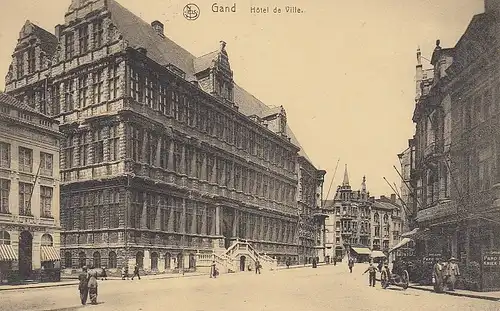 Gand/Gent, Hôtel de Ville feldpgl1918 E4264