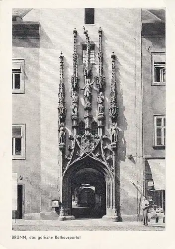 Brünn / Brno - Das gotische Rathaus-Portal ngl E2000