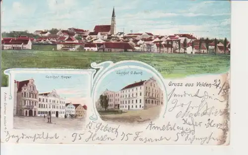 Velden - Total, Gasthof Rieger und Gasthof Barth gl1904 228.102