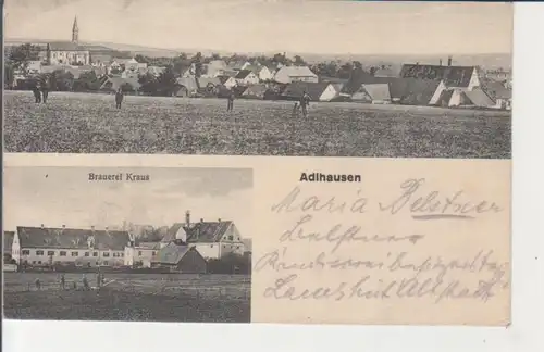 Adlhausen - Panorama und Brauerei Kraus ngl 228.122