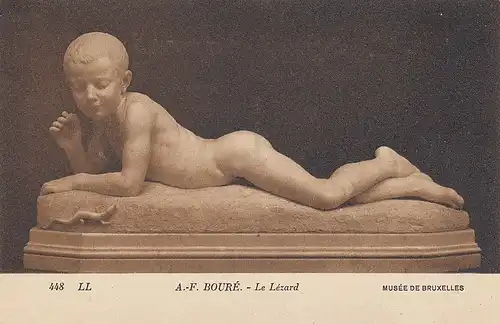 A.-F. BOURÉ Le Lézard - Musée de Bruxelles ngl E1543