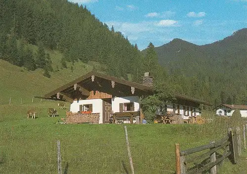 Almhütte auf der Röthelmoos-Alm im Chiemgau ngl E2979