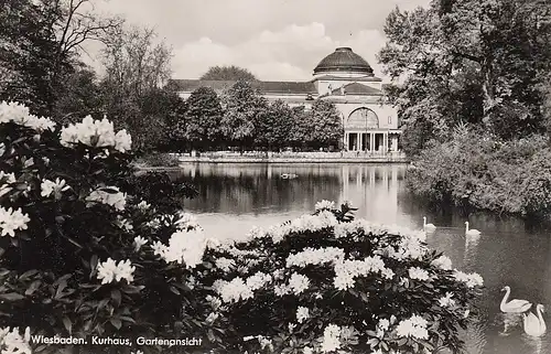 Wiesbaden Kurhaus Gartenansicht gl1956 E1574