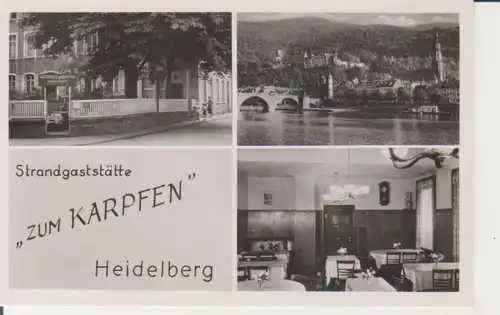 Heidelberg Standgaststätte "Zum Karpfen" 3 Ansichten ngl 225.998