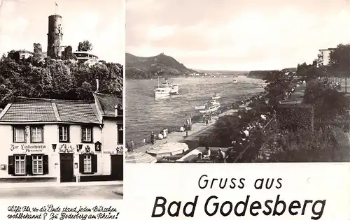 Bad Godesberg Strandpromenade Gasthof Zur Lindenwirtin Aennchen gl1966 163.455