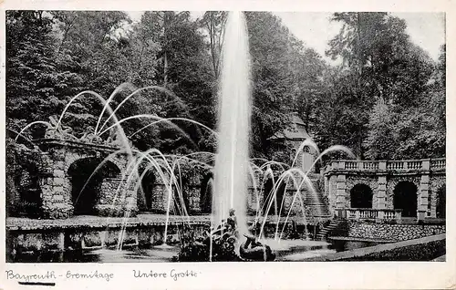 Bayreuth - Schloß Eremitage, Untere Grotte gl1937 166.658