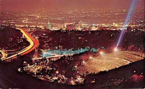 Night View from Mulholland Drive of Scintillating Hollywood CA gl1982 164.147