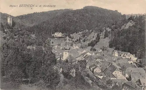 Bad Berneck im Fichtelgebirge - Blick von der Kirchleite feldpgl1915 166.697