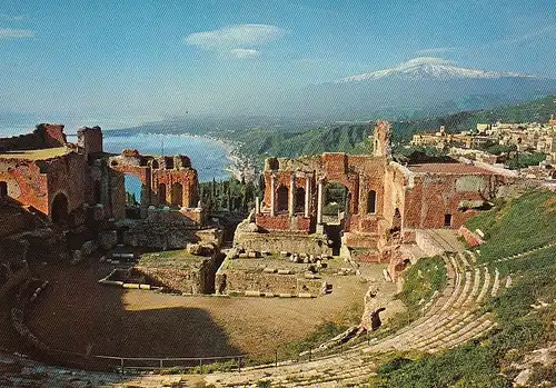Taormina, Il teatro greco-romano e l'Etna ngl E3852