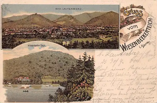 Wiesenbeekerteich Litho Bad Lauterberg Panorama gl1900 164.336